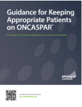 Screenshot of Oncaspar Therapeutic Drug Monitoring Flashcard Document